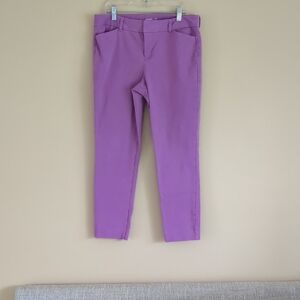 Size 10 Old Navy Berry Pretty Purple Pixie Ankle Pants Spring Easter